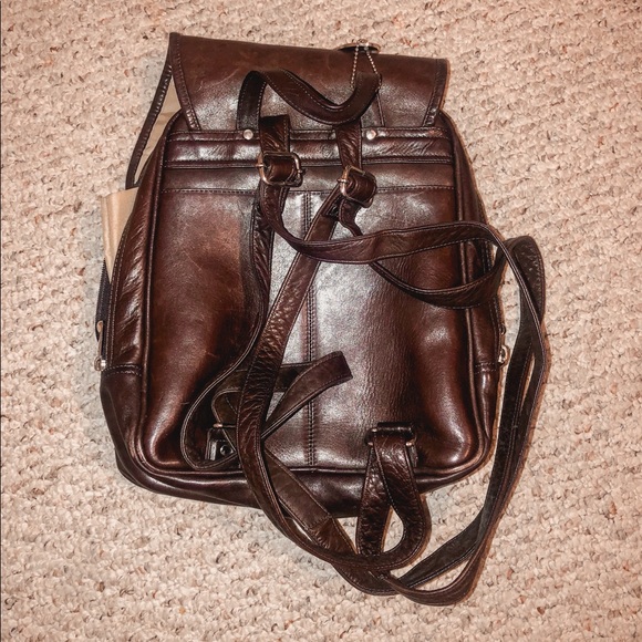 Genuine Leather Mini Backpack - Picture 2 of 4